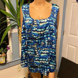 Fashion Bug Lightweight Comfortable Sleeveless Top Women Plus Size 1X